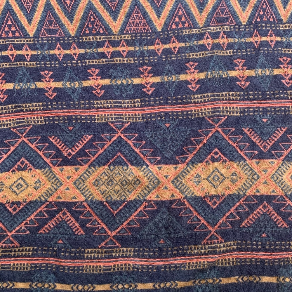 Peruvian Connection Blue and Pink Knit Top - Picture 3 of 4